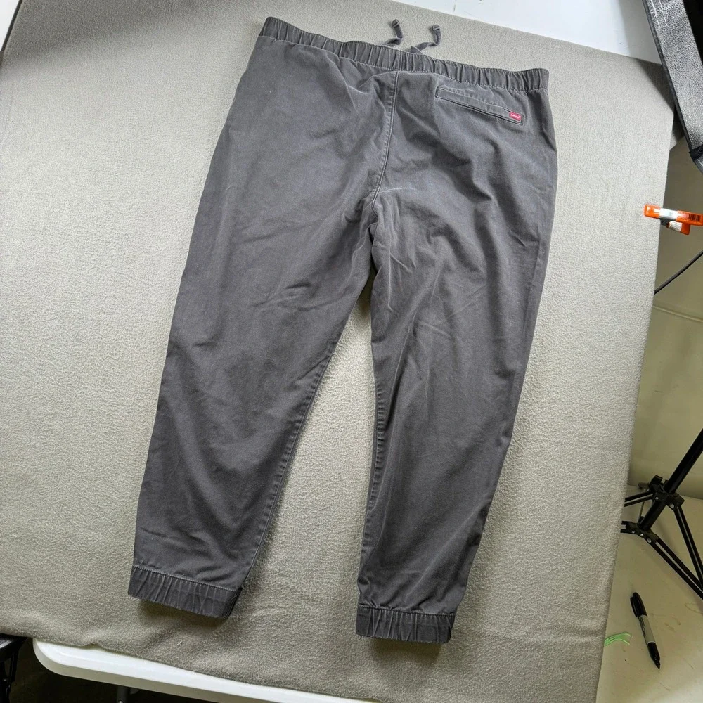 Levis Chino Jogger Men XXL Gray XX Chino Drawstring Elastic Waist Casual Pants